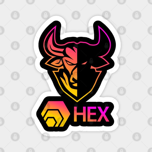 Hex coin Crypto coin Cryptocurrency Magnet by JayD World