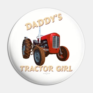 daddy's tractor girl Pin