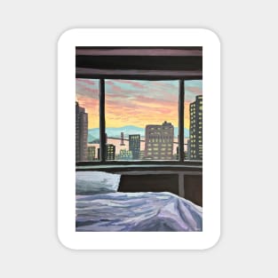 City Bedroom Views Magnet