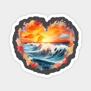Watercolor Sunset Magnet