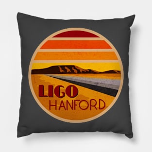 LIGO Hanford - day circle Pillow