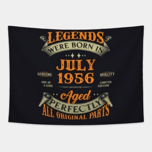 67th Birthday Gift Legends Born In July 1956 67 Years Old Tapestry