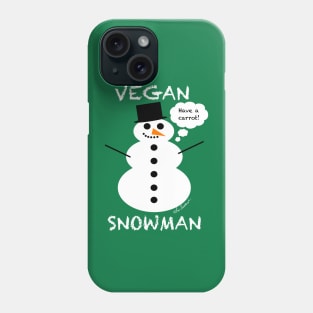 Vegan Snowman Phone Case