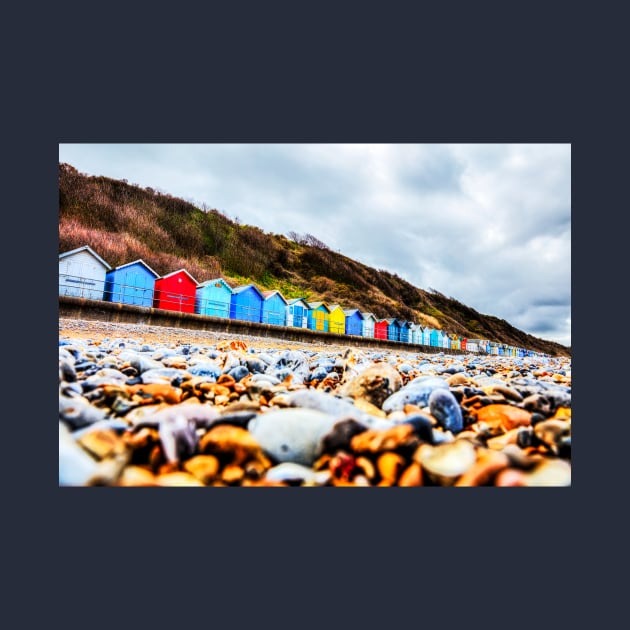 Cromer Beach Huts And Rocky Beach by tommysphotos