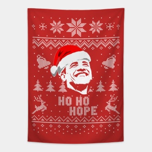 Ho Ho Hope Barack Obama Christmas Tapestry