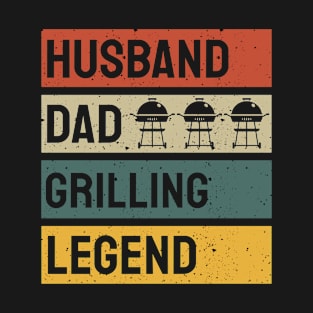 Husband Dad Grilling Legend T-Shirt