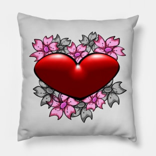 Sakura Heart Pillow