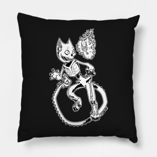 Bonecat & Hummingbird Pillow