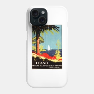 LOANO ITALY Liguria Seaside Tourism Advertisement Vintage Italian Travel Phone Case