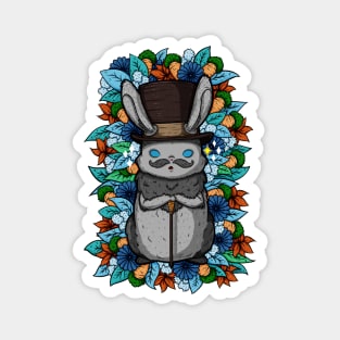 Top Hat Bunny Magnet