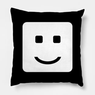 Black and white happy face Pillow