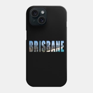 Brisbane City Skyline Silhouette Phone Case