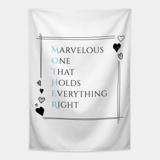 Marvelous One That Holds Everything Right - Best Mother Acrostic Tapestry