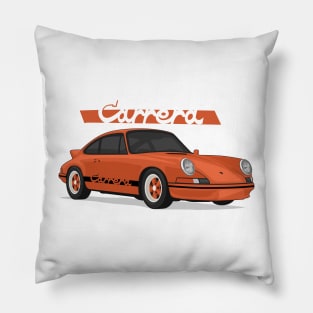 supercar 911 carrera rs turbo 1972 orange Pillow