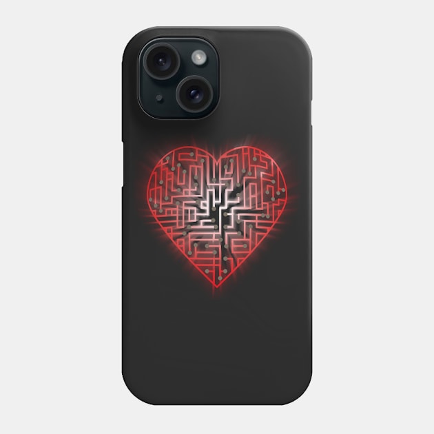 TechHeart (red) Phone Case by Godot