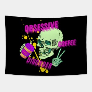 Obsessive Coffee Disorder Tapestry