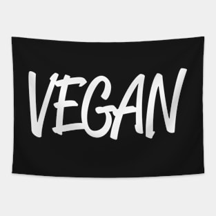 vegan white Tapestry