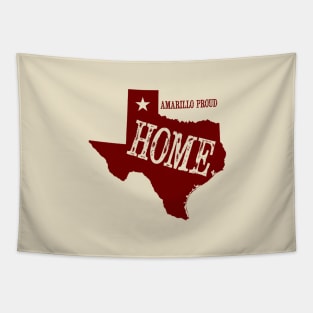 My Home is Amarillo (Red Ink) Tapestry