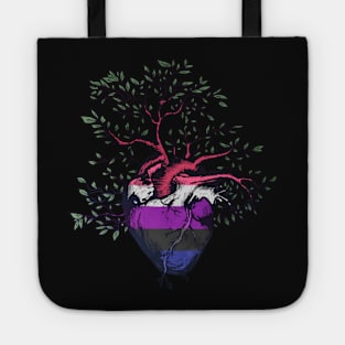 Genderfluid Heart Tree of Life Tote