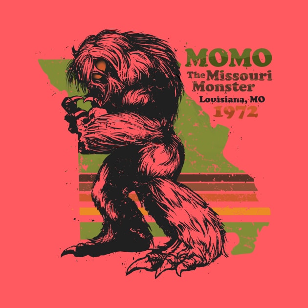 Momo The Missouri Retro Monster by World Myth Museum