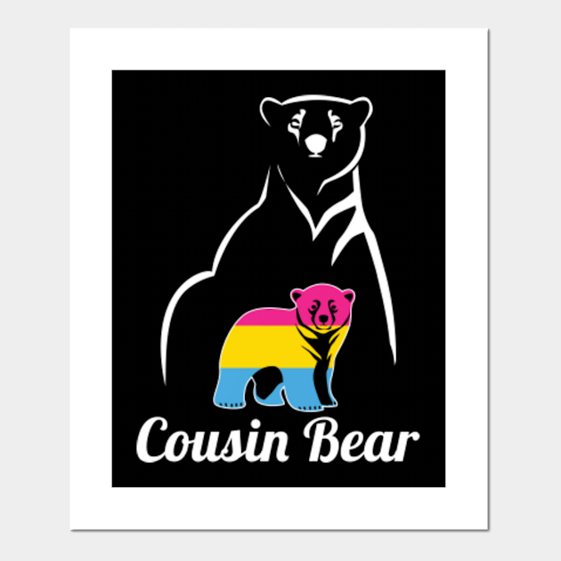 LGBT Pansexual Cousin Bear Pan Pride Flag - Pansexual - Posters and Art ...