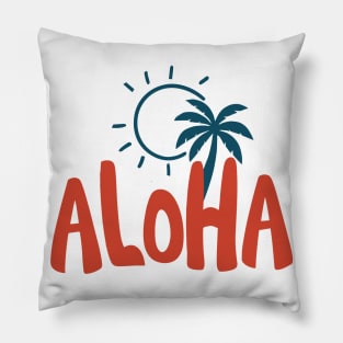 Aloha Summer vacation T-Shirt | Relaxing holiday Tee | Hawaii Shirt Cruise Outfit | Gift idea for Maui Lovers Pillow