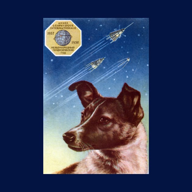 1958 Laika, First Dog in Space by historicimage