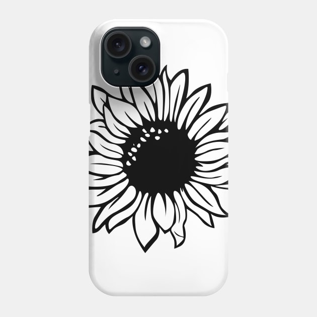 Sunflower Phone Case by White Name