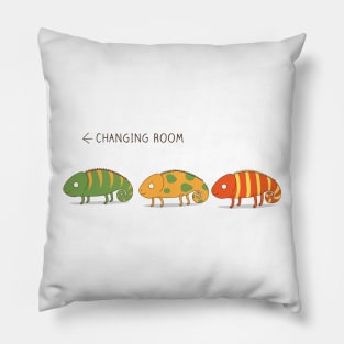 changing chameleon Pillow