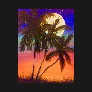 THREE PALM TREES SUNSET T-Shirt