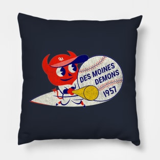 Vintage Des Moines Demons Baseball 1925 Pillow