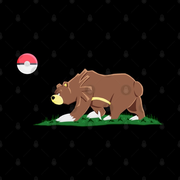 California PokyBear Flag by KingVego