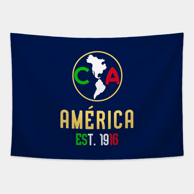 Club America Mexican Tapestry by VRedBaller