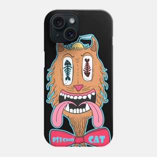 Psycho cat Phone Case