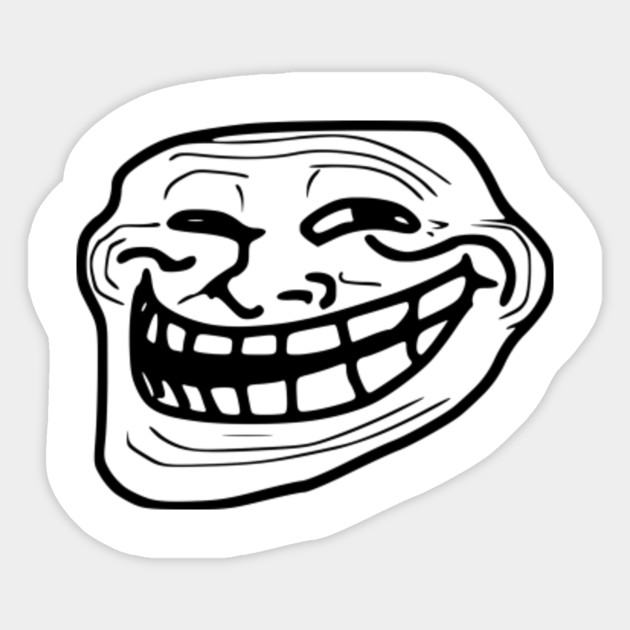 Troll Face Trollface Sticker Teepublic