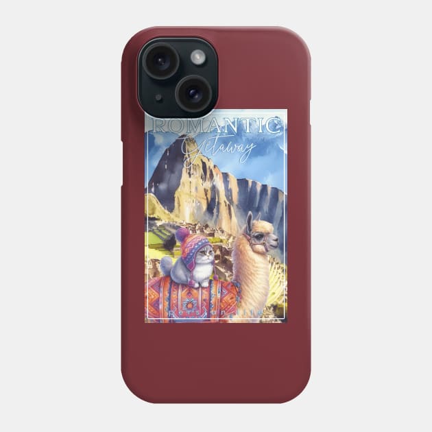 Romantic Andes Getaway Cat Persian Life 34P Phone Case by catsloveart