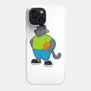 Cat as Basketball player with Basketball Phone Case