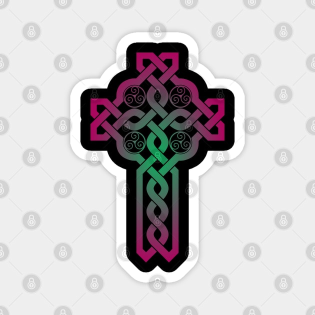 Celtic Cross With Triskeles Magnet by Wareham Spirals