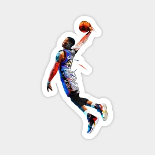 Russell Westbrook Low Poly Magnet
