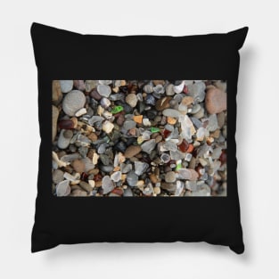 Beach Glass California Coast Pillow