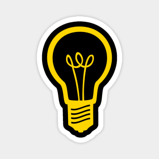 Yellow Light Bulb Magnet