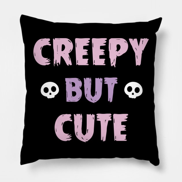 Pastel Goth Creepy Cute Pillow by SeaGreen