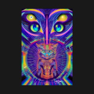 Trippy Cat Vibes 19 T-Shirt