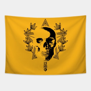 Skull Art Design - Star Wreath Tapestry