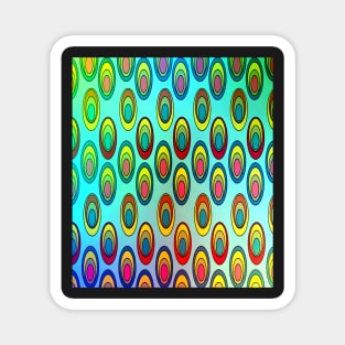 Multicolored ovals Magnet