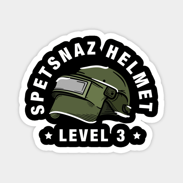 Spetsnaz Helmet Level 3 Magnet by happymonday