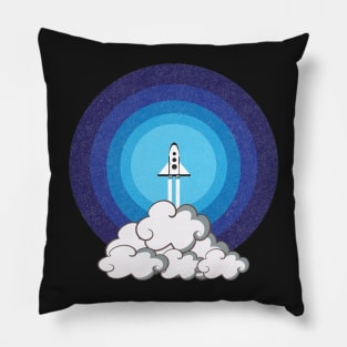 Rocket ship take off Pillow