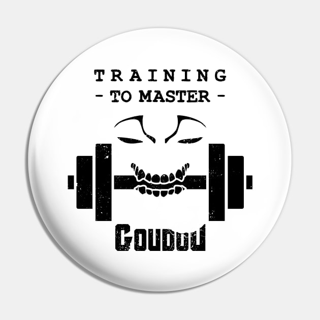 Training to Master Goudou - black Pin by CCDesign