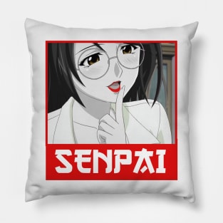 Anime girl senpai word from anime and manga anime girl lips on Pillow