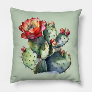 Blooming Cactus Pillow